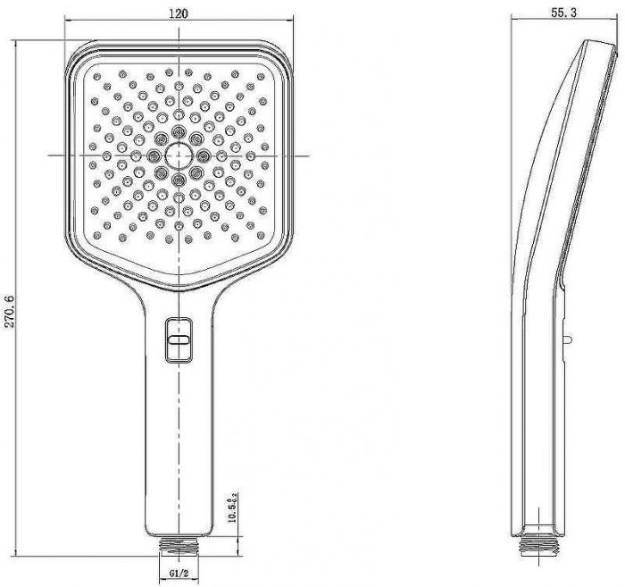 Душевая система Vincea Inspire VSFW-3I21MT4RMB с термостатом Черная матовая