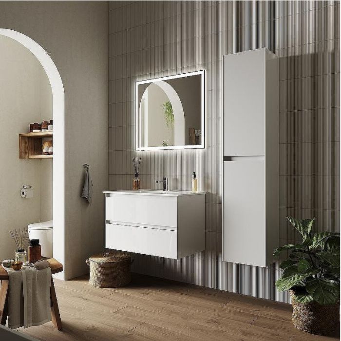 Тумба под раковину Sancos Cento 80 CN80W подвесная Белый глянец