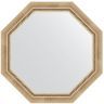 Зеркало Evoform Octagon 68х68 BY 7317 в багетной раме - Состаренное серебро с плетением 70 Зеркало Evoform Octagon 68х68 BY 7317 в багетной раме - Состаренное серебро с плетением 70