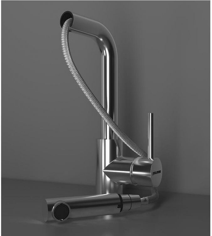 Смеситель для кухни Paulmark Kassel Ka214311-431 Белый матовый Хром