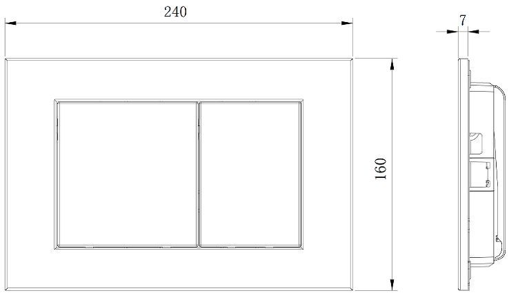 Клавиша смыва Boheme 650/2-B цвет Черный Клавиша смыва Boheme 650/2-B цвет Черный