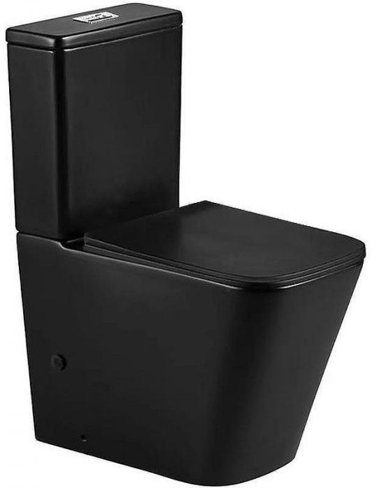 Унитаз компакт WeltWasser Gelbach 011 ST MT-BL 10000012779 Черный матовый с бачком и сиденьем Микролифт
