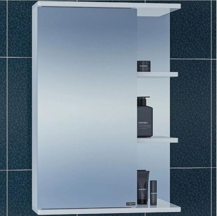 Зеркальный шкаф СанТа Ника 50 L 101084 Белый