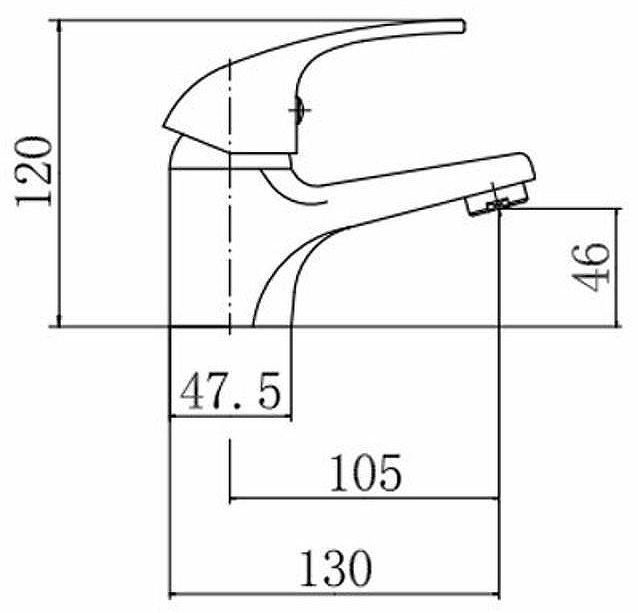 Смеситель для раковины Fashun A1003 цвет Хром Смеситель для раковины Fashun A1003 цвет Хром