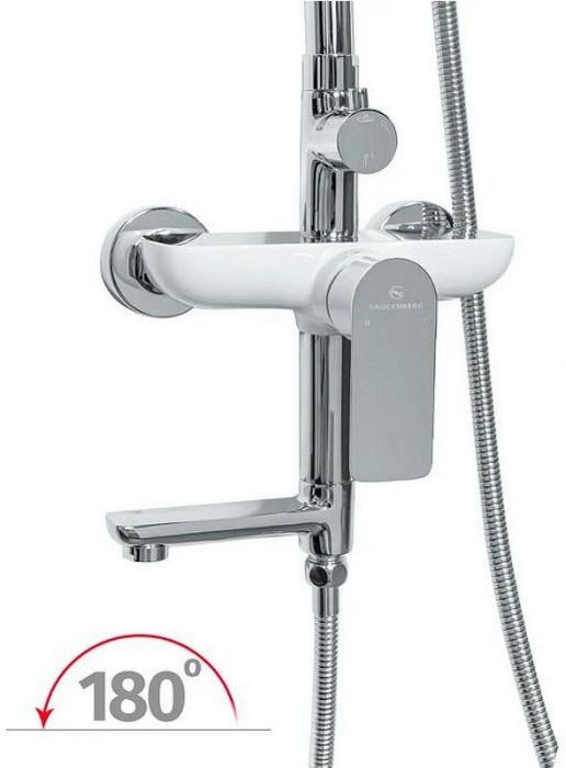 Душевая система Grocenberg GB7009WC Белая хром