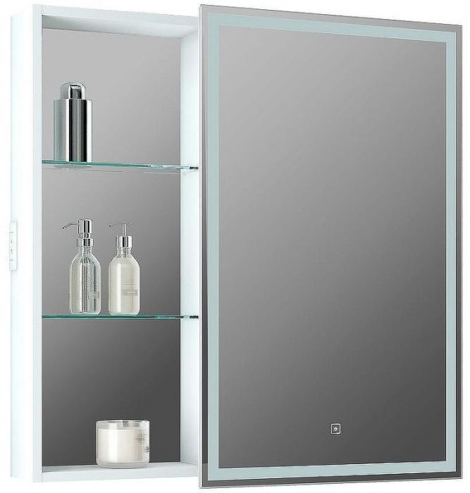 Зеркальный шкаф Континент Aperio LED 80 R МВК007 с подсветкой Белый