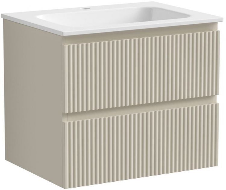 Тумба подвесная SANCOS под раковину Snob R, Beige Soft 590х445х500, SNR60CE Тумба подвесная SANCOS под раковину Snob R, Beige Soft 590х445х500, SNR60CE