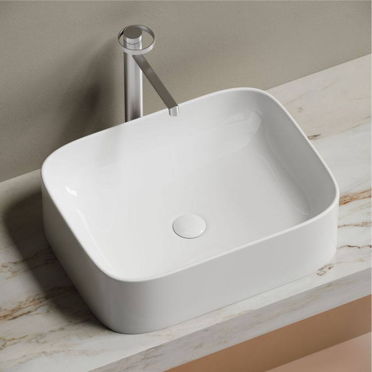 Умывальник чаша SANCOS Element накладная прямоугольная 505x380x150мм, CN6052