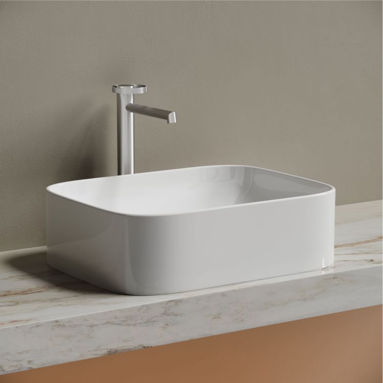 Умывальник чаша SANCOS Element накладная прямоугольная 505x380x150мм, CN6052