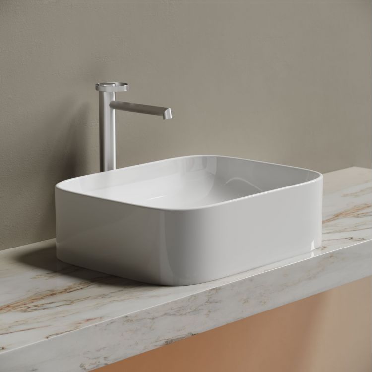 Умывальник чаша SANCOS Element накладная прямоугольная 505x380x150мм, CN6052