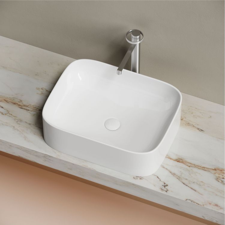 Умывальник чаша SANCOS Element накладная прямоугольная 505x380x150мм, CN6052