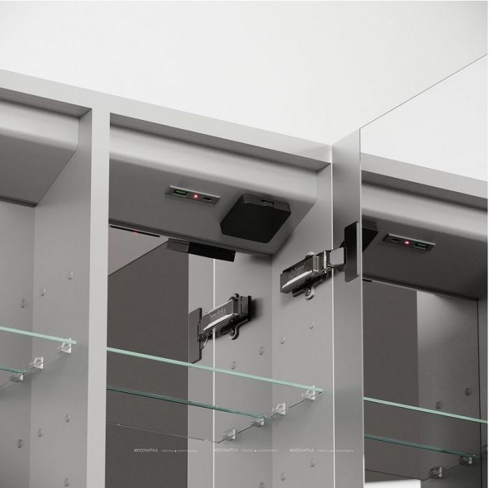 Зеркальный шкаф Sancos Evoke 90 SC8090 с подсветкой цвет Серый