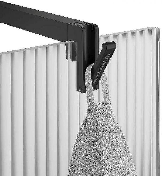 Душевая перегородка Kerama Marazzi Cristallo 100 CT.100.WI.BLK.M профиль Черный матовый стекло рифленое