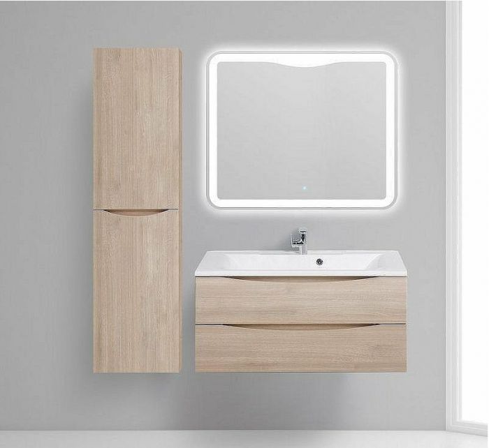 Шкаф пенал BelBagno Fly-Marino 40 L FLY-MARINO-1500-2A-SC-RG-P-L подвесной Rovere grigio