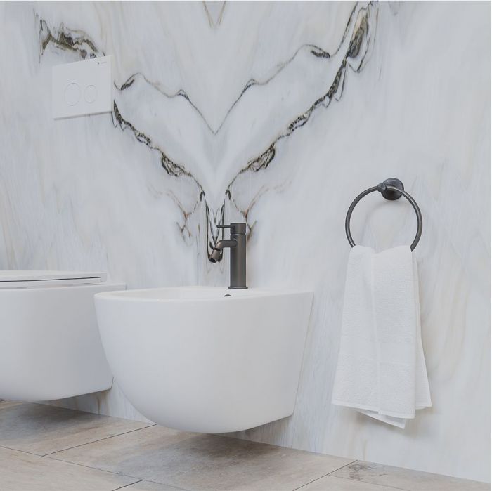 Смеситель для биде AQUEDUTO LINHA,  оружейная сталь (LIN0545)