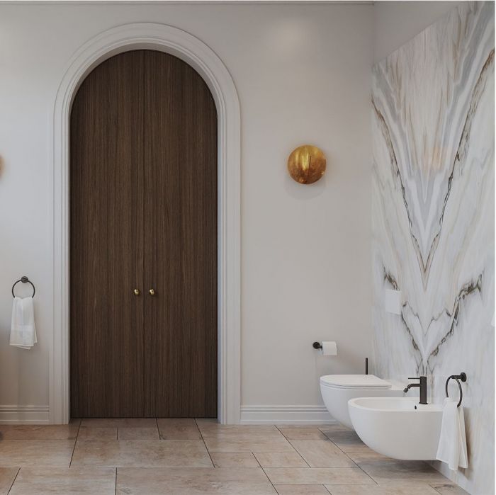 Смеситель для биде AQUEDUTO LINHA,  оружейная сталь (LIN0545)