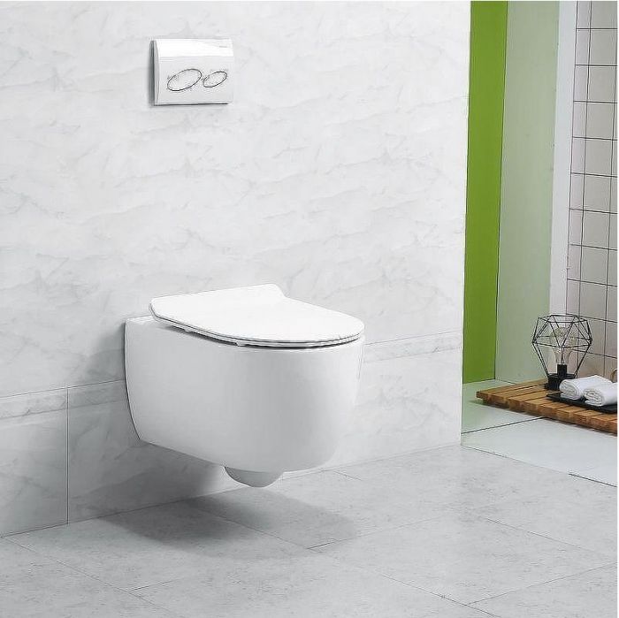 Унитаз Art&Max Bologna AM211CHR подвесной без сиденья