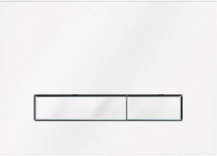 Клавиша смыва KK POL Vitrum Grande V1 SPP/105/0/K Белая глянцевая Хром