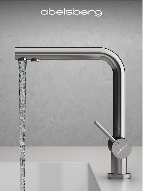 Смеситель для кухни Abelsberg Pura UVF70929CH цвет Глянцевый хром