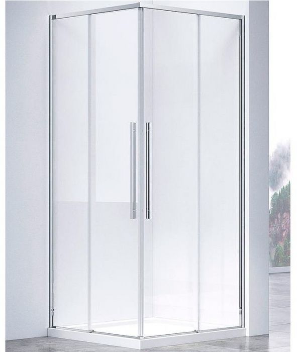 Душевой уголок Vincea Slim-N 100x90 VSS-4SN9010CL профиль Хром стекло прозрачное