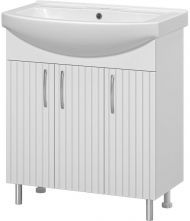 Тумба с раковиной Misty Изео 75 УТ000015763 Белая