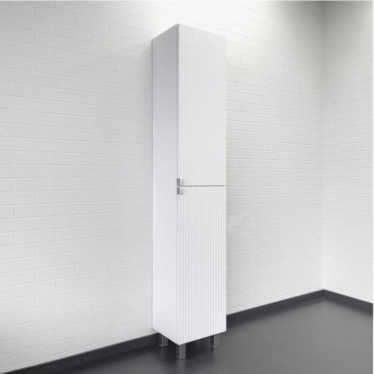 Шкаф пенал Comforty Лима 35 00-00019243 цвет Белый матовый