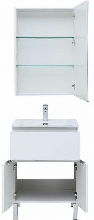 Комплект мебели для ванной Aquanet Алвита New 60 274529 Белый матовый Комплект мебели для ванной Aquanet Алвита New 60 274529 Белый матовый