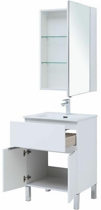 Комплект мебели для ванной Aquanet Алвита New 60 274529 Белый матовый