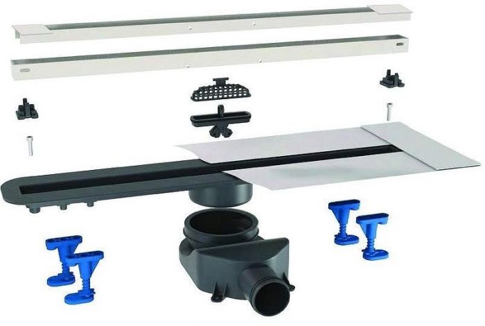 Душевой лоток Bettoserb Advanced Slim 75 13600034 с решеткой Нержавеющая сталь