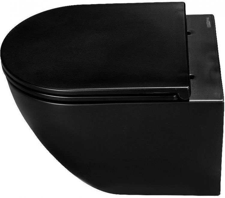 Комплект унитаза WellWant Aura WWU01122B с инсталляцией WellWant Standart 50 WWISI1110B с сиденьем Микролифт и клавишей смыва Хром глянцевый