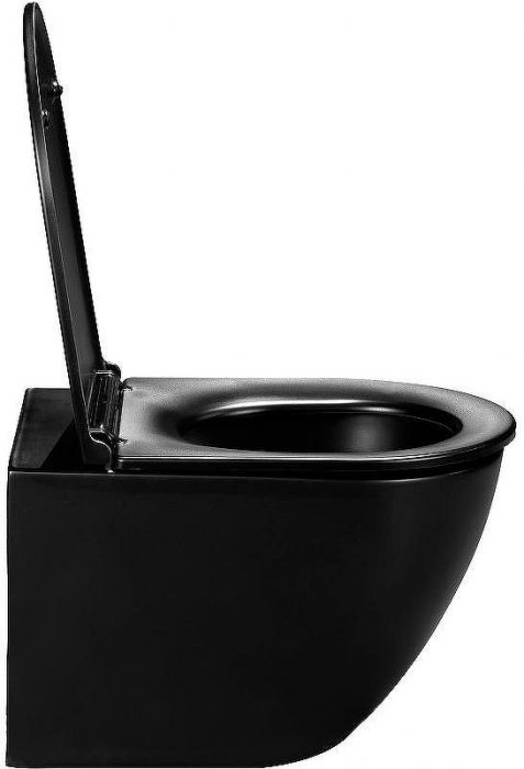 Комплект унитаза WellWant Aura WWU01122B с инсталляцией WellWant Standart 50 WWISI1110B с сиденьем Микролифт и клавишей смыва Хром глянцевый