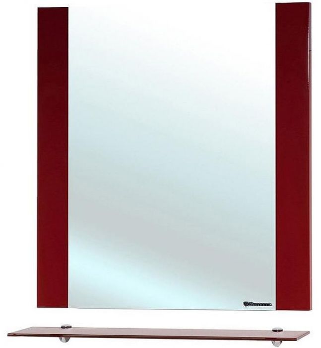 Зеркало Bellezza Рокко 70 4613711030035 с полкой Красное