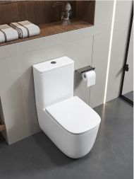 Унитаз компакт Ceruttispa Alvaro CT11089 цвет Белый с сиденьем Микролифт