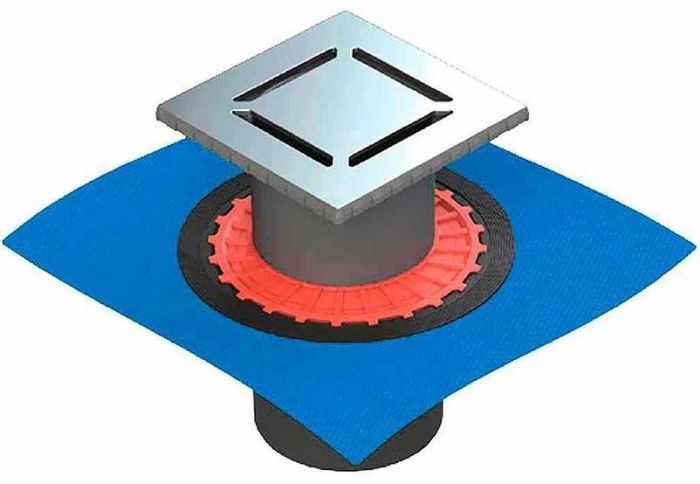 Душевой трап Berges Zentrum Norma 150x150 091463 с решеткой Хром