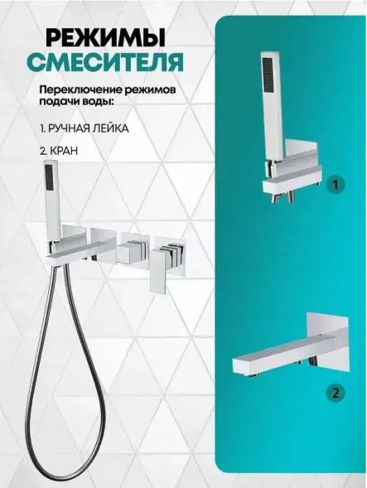 Смеситель для ванны Grocenberg GB5060CR Хром