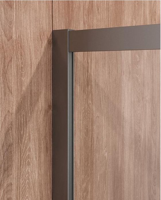 Душевой уголок Cezares Molveno 90x90 MOLVENO-R-2-90-C-GM-IV профиль Оружейная сталь стекло прозрачное