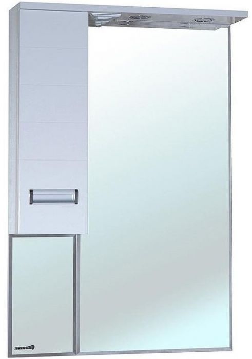 Зеркало со шкафом Bellezza Сиена 70 L 4613911002016 с подсветкой Белое