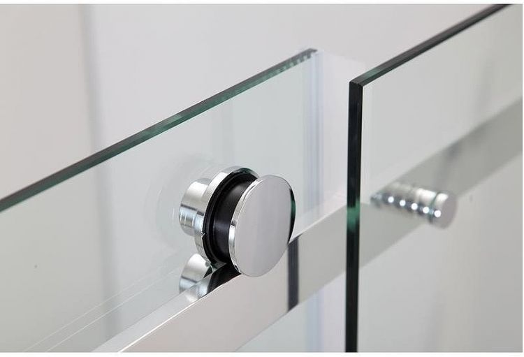 Душевой уголок Black&White Stellar Wind S201 90х90 2019090 профиль Серебристый хром стекло прозрачное