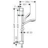 Hansgrohe Croma Seleсt S 1j Unica душевой набор 0,65, цвет: хром