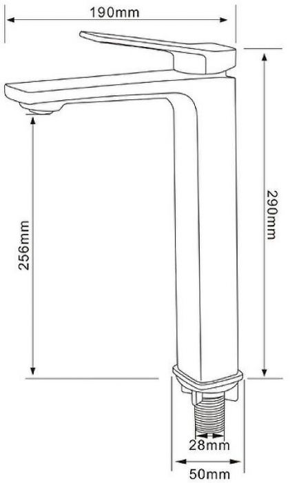 Смеситель для раковины Comforty FC071B-CKBT 00-00006501 Белый