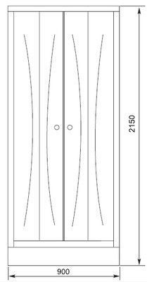 Душевая кабина Aquanet Antares (R) 120 см