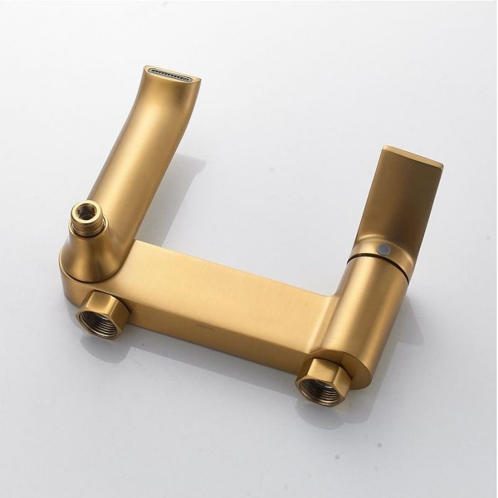 Смеситель для ванны Shevanik S4102G цвет Золотой сатин