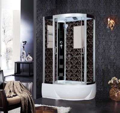 Душевая кабина Niagara Lux 7712BL хром, черный Душевая кабина Niagara Lux 7712BL хром, черный