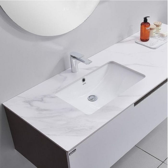 Тумба с раковиной Orans BC-1131 L 150 11311500L подвесная Matt coffee White matt