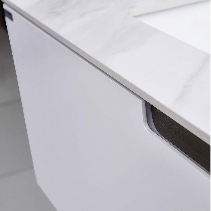 Тумба с раковиной Orans BC-1131 L 150 11311500L подвесная Matt coffee White matt