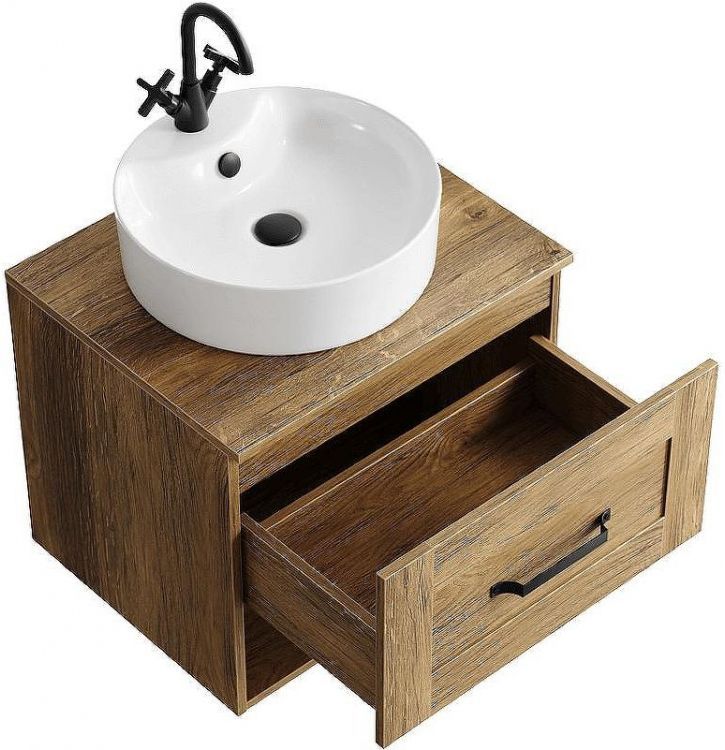 Тумба под раковину Aqwella Craft 60 CRF0106DB подвесная Дуб балтийский