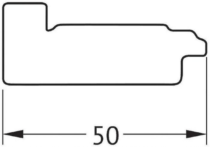 Зеркало Evoform Definite 49х39 BY 7603 в багетной раме - Состаренное дерево 50
