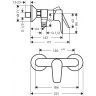 Hansgrohe Talis E Смеситель для душа, настенный, цвет: шлифованный черный хром