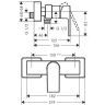 Hansgrohe Vernis Shap Смеситель для душа, однорычажный, цвет: матовый черный
