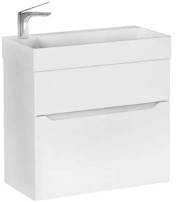 Тумба под раковину Jorno Folk 65 Folk.01.65/P/W/JR подвесная Белая